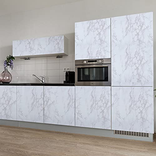 23.5 In X 16.4 Ft Marble Self Adhesive Paper Granite Look Effect Kitchen Peel And Stick Paper Decorative Self-Adhesive Film Marble Gloss Vinyl Film For Kitchen Cabinet #TOP1