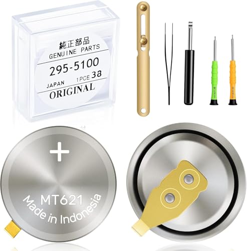 YUFEEI 295-5100 Watch Battery Compatible with Citizen Eco-Drive 295-5100 MT621 Fits BP10 E000 E001 E010 E011 Sealed Capacitor Rechargeable Battery