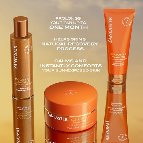 Lancaster Golden Tan Maximizer After Sun Lotion, Repair-Komplex rehydriert und beruhigt, für empfindliche Haut, 125ml