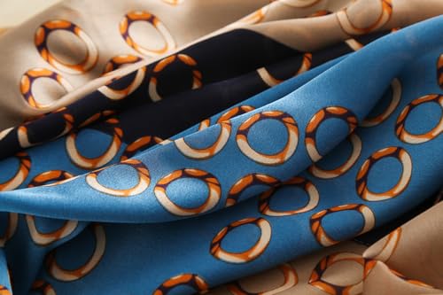 Image of MALINA Women's Polyester Silk Satin Stole Scarf - Soft Lightweight Fashion Wrap, Elegant Floral & Gradient Design, summer stole,Scarf For Women,Premium Stole,Large Size 180x90 cm'