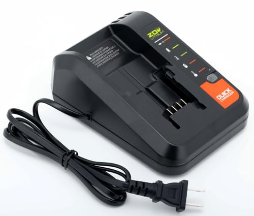 PCC692L Rapid Charger Compatible with Black+Decker 20V Battery Compatible with Porter-Cable 20V Battery LBXR20 PCC685L PCC681L BDCAC202B 20-Volt Power Tool Battery Charger