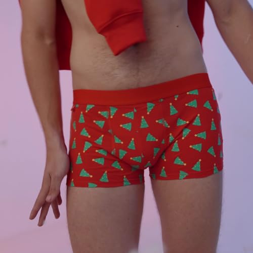 Christmas Boxer Shorts Men Xmas Gifts Mens Funny Underwear Gift Boxers Briefs 4 Pairs 3 Sizes3