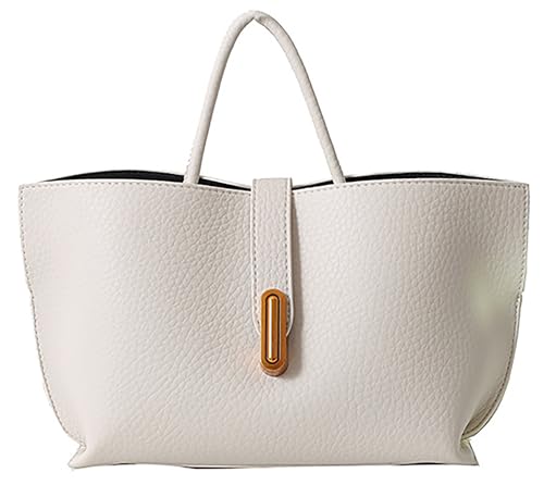 Bolso Tote de ante para mujer con asa retro y bandolera miniatura 1