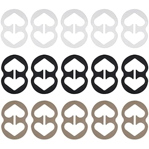 Fnoko Bra Strap Clips Anti-Slip Buckles Conceal Straps - for Back for Women 15 Pack (15 Pack) Cover
