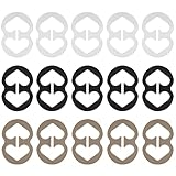 Fnoko Bra Strap Clips Anti-Slip Buckles Conceal Straps - for Back for Women 15 Pack (15 Pack)