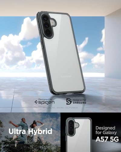 Image of Spigen Ultra Hybrid Case for Samsung Galaxy A57 5G, Space Crystal | Shockproof, Transparent, Slim Fit, Thermoplastic Polyurethane, Poly Carbonate, Glossy