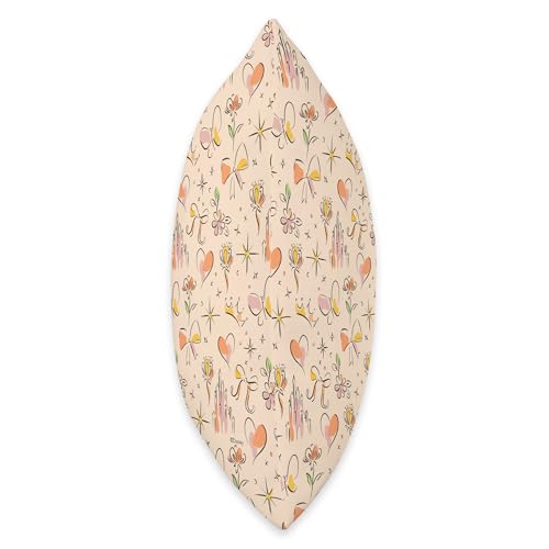 Coussin Disney Princess Pretty Pattern en pêche, 40x40 cm multicolore pour chambre - 3