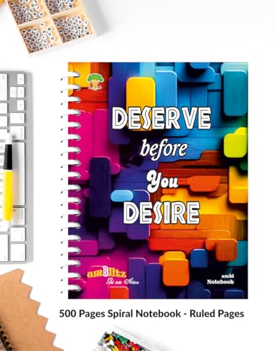 Image of amblitz Spiral Notebook | 18 X 24 CM | B5 Size | School /College Students's Choice for Note Making | 70 GSM Thick White Paper | Diary Size | Personal & Office Use | (500 Pages, RULED Notebook)