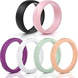 Silicone Wedding Ring for Women by Rinfit. Designed, Silicon Rubber Wedding Bands. U.S. Design...