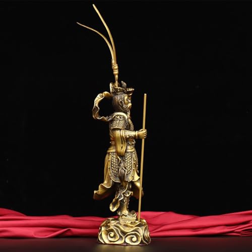 Statue Monkey King en cuivre déco salon de qualité premium - 3