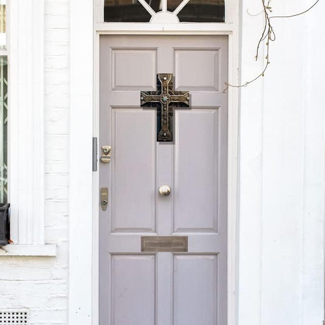 Miniatura 2 de Imahoocool Arte espiritual de madera rústica, cruz, iglesia, decoración de habitación para el hogar