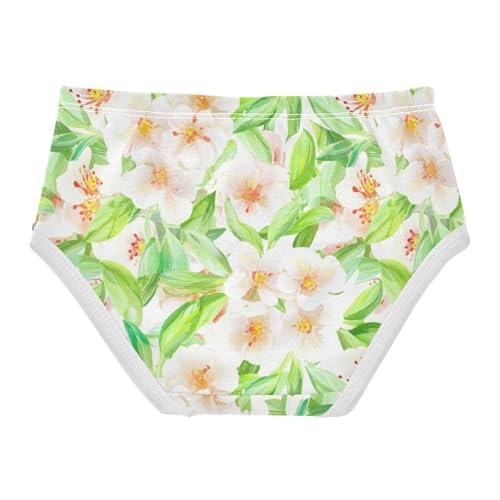 Joisal Pastel Floral Green Cute Panties Girl Girls Underwear Toddlers Cotton Animals Briefs Girls Undies 2t2