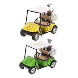 Matériau : fabriqué avec un matériau en alliage robuste et pratique, anti-usure et durable pour une longue durée d'utilisation, décorations de voiturette de golf, centres de table de golf