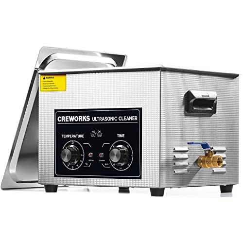 CREWORKS 15L Pulitore ad Ultrasuoni con Riscaldatore e Timer 360W