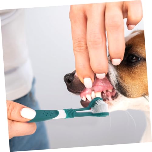 Cepillo de dientes para mascotas Milisten pack de 5 piezas para limpieza dental de perros 5