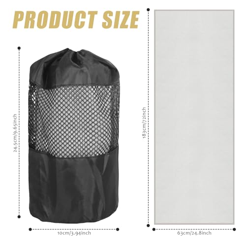 GLOSKIN Toalla Antideslizante para Esterilla de Yoga Pilates con Silicona Antideslizante, Lavable a Máquina, 183x63cm Toalla Grande para Esterilla de Yoga para Fitness, Ejercicio - imagen 6
