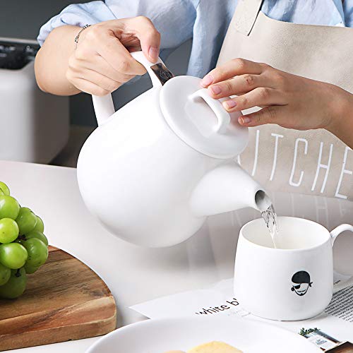 Sweejar 42Oz Tea Pot With Removable Stainless Steel Infuser,Microwave & Dishwasher Safe Tea Pots For Loose Tea,Tea Pots With Infuser For Chrismas Women Gift thumb #3