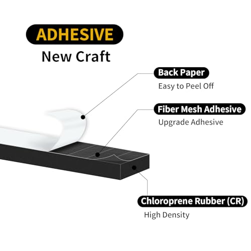 Image of Weather Stripping Door Seal Strip for Doors,2 in x 1 in x 6.5Ft | Door Insulation for Winter,Insulation Tape Roll for Insulating Door Frame,Window,Air Conditioner,Black