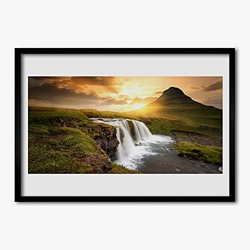 Cadre photo paysage de montagne pour créer une ambiance zen dans le salon