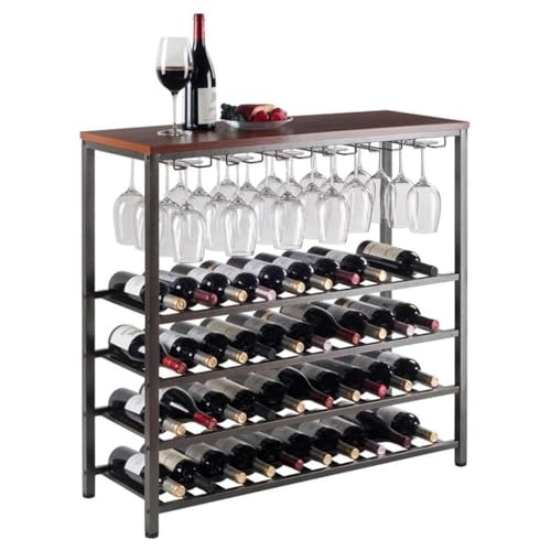 Soporte para botellas de vino Oakestry 12 botellas metal miniatura 4