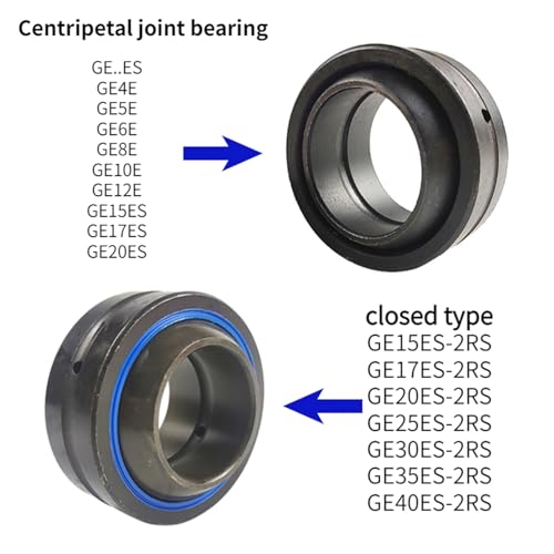 1pcs Radial spherical plain bearings GE4 5 6 8 10 12E GE15 17 20 25 30 35 40ES GE30ES-2RS Standard type sealed type joint(GE30ES