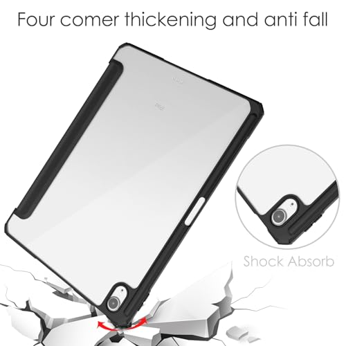 Coque iPad Air 11 2024 fine étui transparent antichoc avec support stylet - 6
