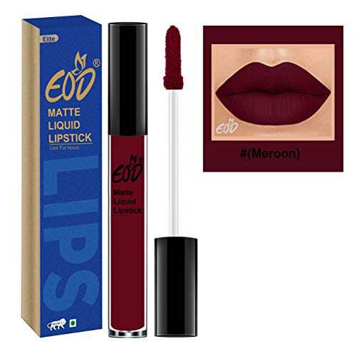 Image of EOD Ultra Soft Matte Lip Cream Liquid Lipstick Non Transfer(Maroon)