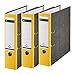 Produktbild Leitz Qualitäts-Ordner, 3er-Pack, Wolkenmarmor-Papier, A4, 8 cm Rückenbreite, Gelb, 310305015