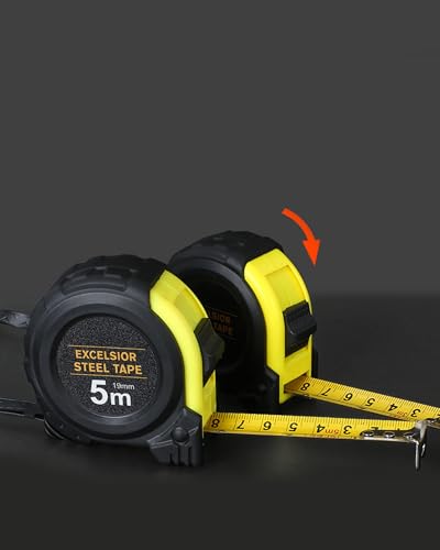 Cinta métrica retráctil pesada de 7.5 m con bloqueo suave miniatura 4