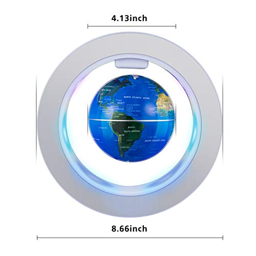 Schwebender Globus mit LED-Leuchten für Schreibtischdekoration