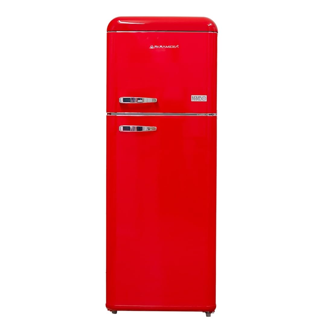 pyramidea mamo249r refrigeratore doppia porta rosso 240 l