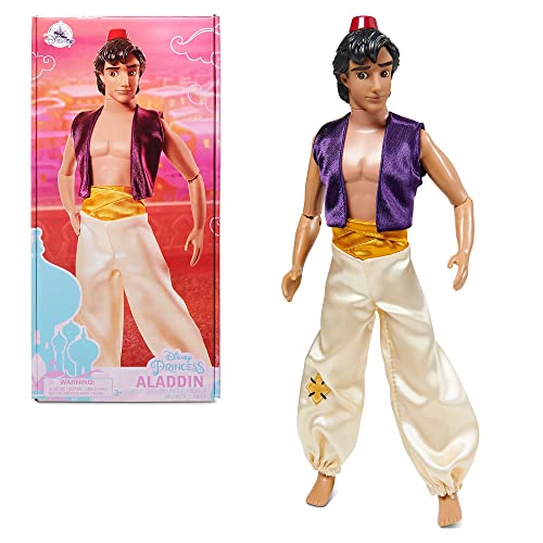 Disney Poupée pour Enfants Aladdin de Store, 32 cm, Jouet entièrement articulé avec Cheveux sculptés et Chapeau - Convient aux 3 Ans et Plus