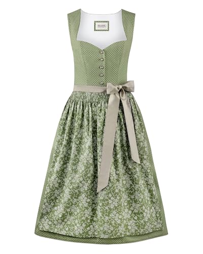 Stockerpoint Damen Dirndl Edonita I Größe 32-48 I Bequemes Trachtenkleid mit Schürze & liebevollen Details I Bequem & pflegeleicht I Perfekt für Trachten & Festlichkeiten