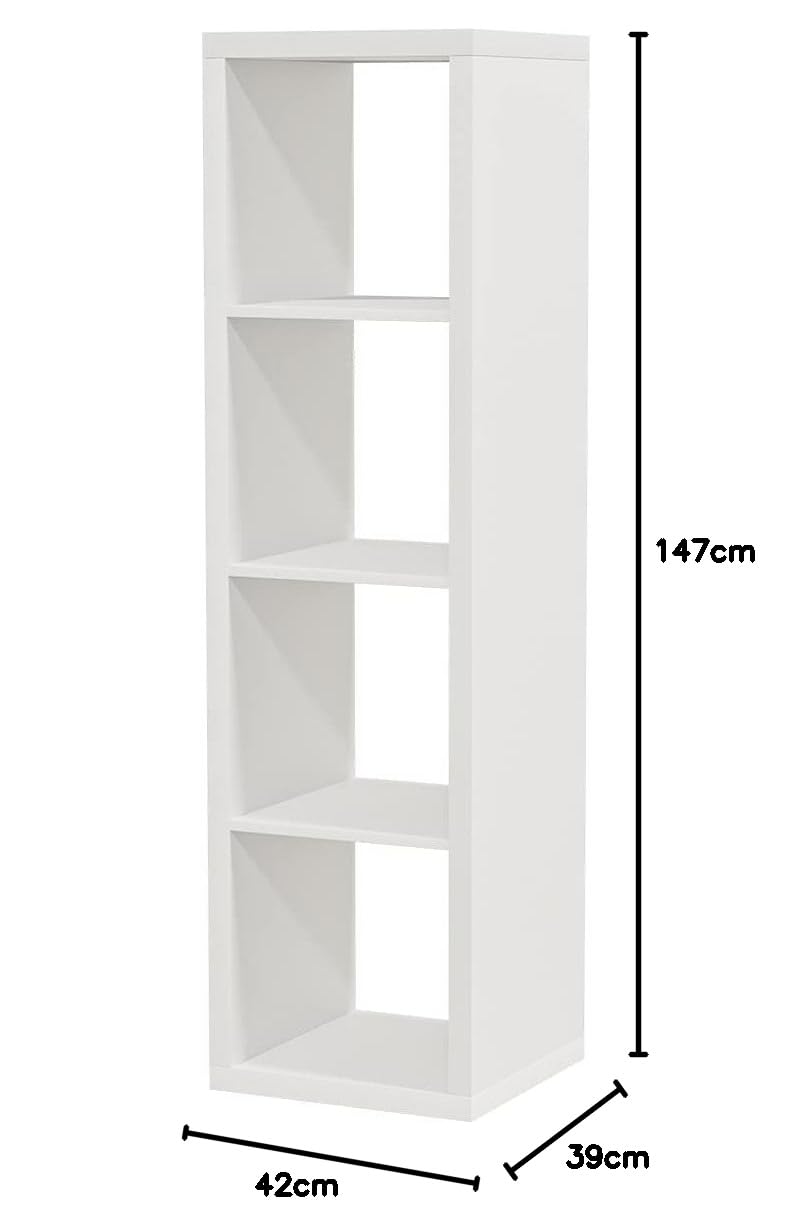 Ikea Kallax Regal, Bücherregal, Wandregal, Raumteiler in weiß (42 x 147 cm)