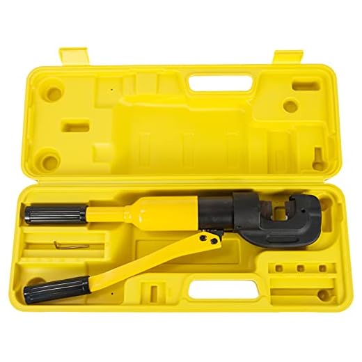 VEVOR Hydrauliska tänger, 4–22 mm huvud av legerat stål, 13 ton presstänger, SC-22 presstång, klämtång, handpressverktygsset med verktygslåda, rörpresstång kabeltång för skärning