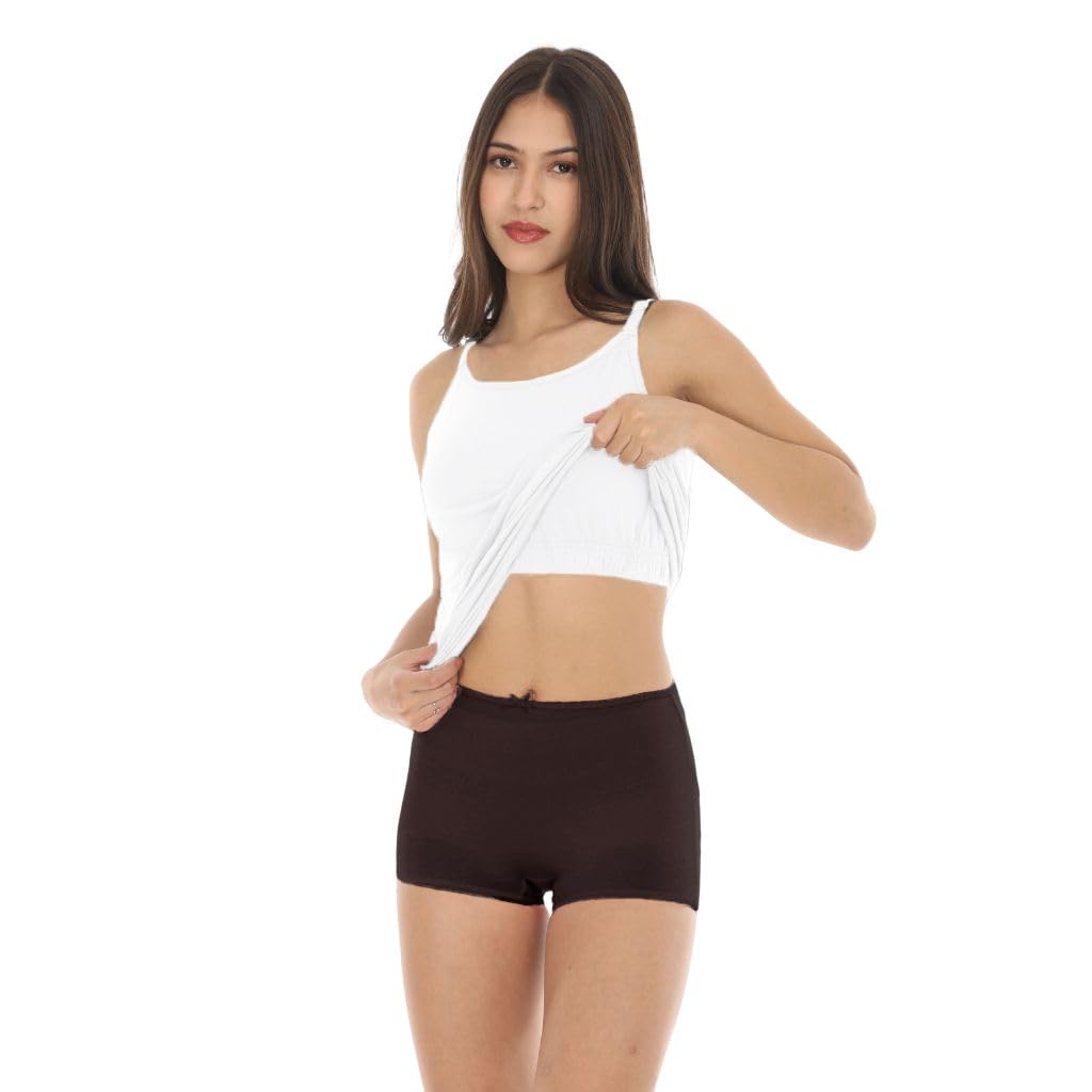 Adira | Camisole with Built in Bra | Camisole with Built-in Bra | Full Coverage | Wire-Free | Removable Cups | Adjustable Straps | Soft Cotton Fabric | Sleek Fitted Design | Pack of 1