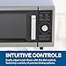 FSE Commercial Microwave with Dial Control, 1 Cubic Feet Interior, Stainless Steel, 1000 Watts, UL and NSF Approved