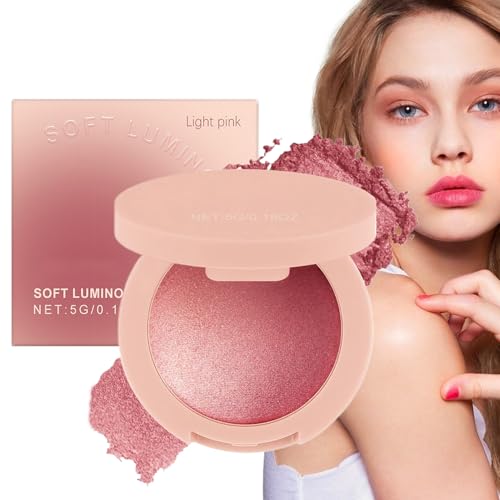 Dopsyesn Rubor para Mejillas | Maquillaje Rubor en Polvo para el Rostro - Productos de Belleza con Brillo Duradero, Cosméticos Altamente Pigmentados para Mujeres y Niñas de Todos los Tonos de Piel,