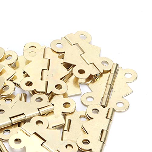 Hinge Iron Small Box Hinges Iron Door Hinges Furniture Hardware for Barn Doors Gates Kitchen Cabinets Sheds Wooden Box Furniture