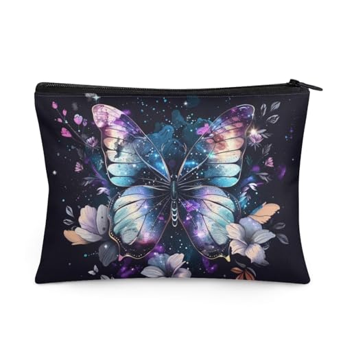 Flashideas Butterfly Makeup Bag Portable Waterproof Cosmetic Bag Durable Lightweight Cosmetic Bag for Women Easy to Hold Portable Storage Bag