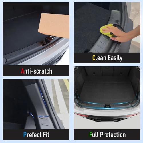 Difusor protector de parachoques trasero Tesla Model Y Juniper 2025 forro carga maletero alféizar 3