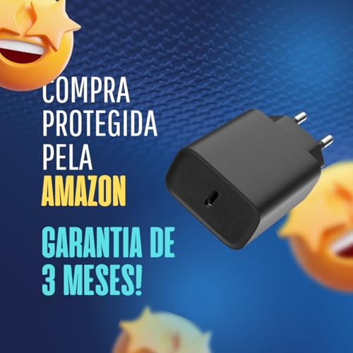 Carregador Super Turbo 50W Ultra Rápido Tipo C Tipo C Carregamento Rápido + Cabo Tipo C Compatível c