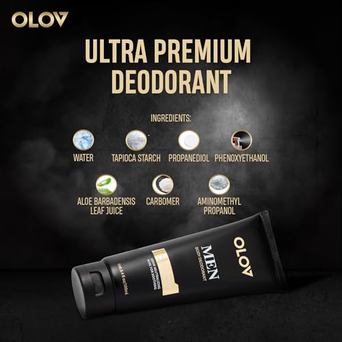 Desodorante para hombres OLOV sin aluminio 3.4 fl oz miniatura 4