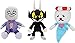 iFii, 3 pezzi Cuphead peluche Mugman, bambola farcita, 28 cm, King Dice Peluche Boss Calice Peluche Il Diavolo Peluche Regalo per Bambini