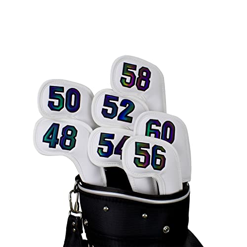 Scott Edward Golf Wedge Iron Head Cover Set, White