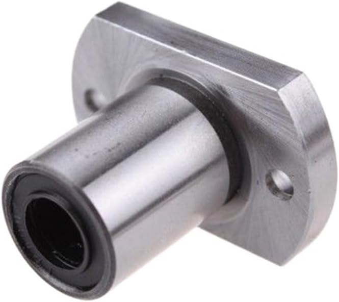 LMK6/8/10/12/16UU Square LMF8UU Round LMH8UU Oval Flange Linear Bearings Router Shaft Linear Bushing for 3D Printer Rods(Size:LMK16LUU)