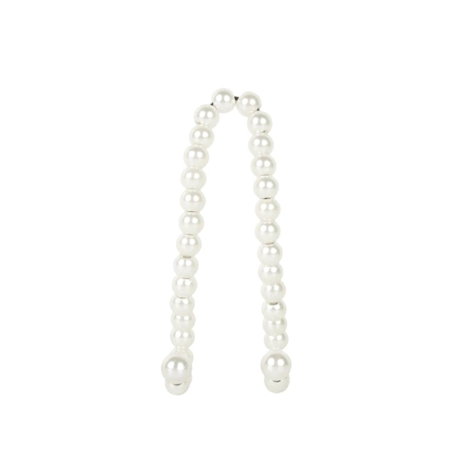 KXFVYNE Car Rear Hook White Pearl Hanger Half Open Design Steel Headrest Accessories