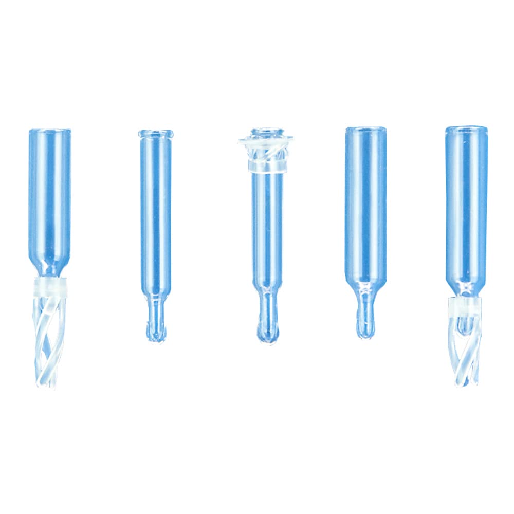 JG Finneran 401TS-529 ガラスインサート 容量100&mu;L 円錐形 トップスプリング (100個入りケース)