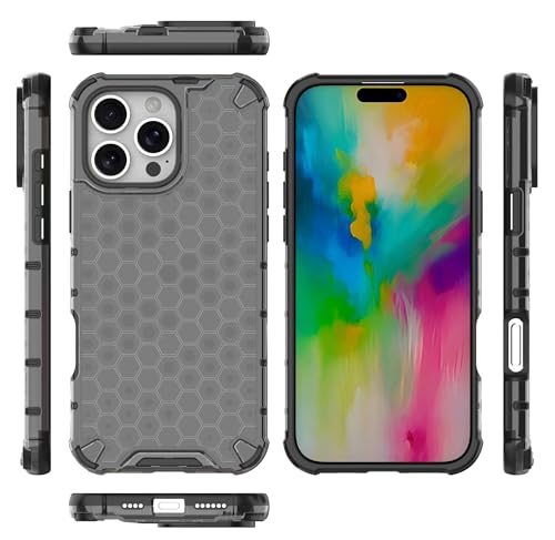 Image of Glasgow Back Case Cover Compatible with [ Apple iPhone 16 Pro Max ] (Stylish Design) - Black