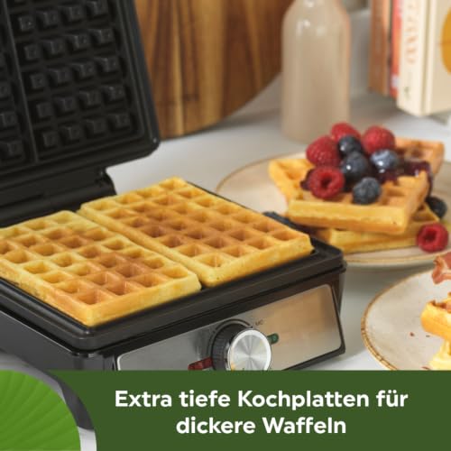 Salter Deep-Fill-Waffeleisen, 1600 W, Temperatur regelbar – Ansicht 2